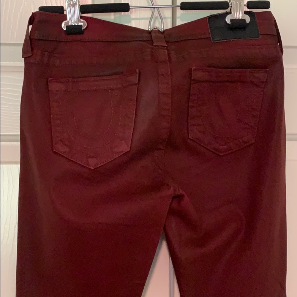 True Religion Maroon Wax Coated Halle